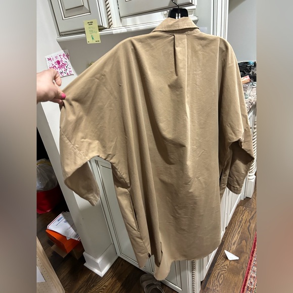 Zara basic button  up over shirt size large euc - Picture 5 of 6